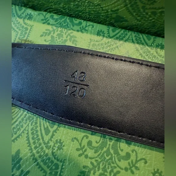 Black GG Style Belt Size XL (120cm) w/ Box & Dust Bag - Picture 4 of 6